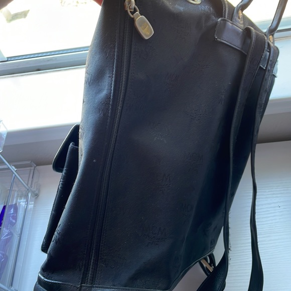 MCM Black Canvas Backpack ✨ - Picture 5 of 10
